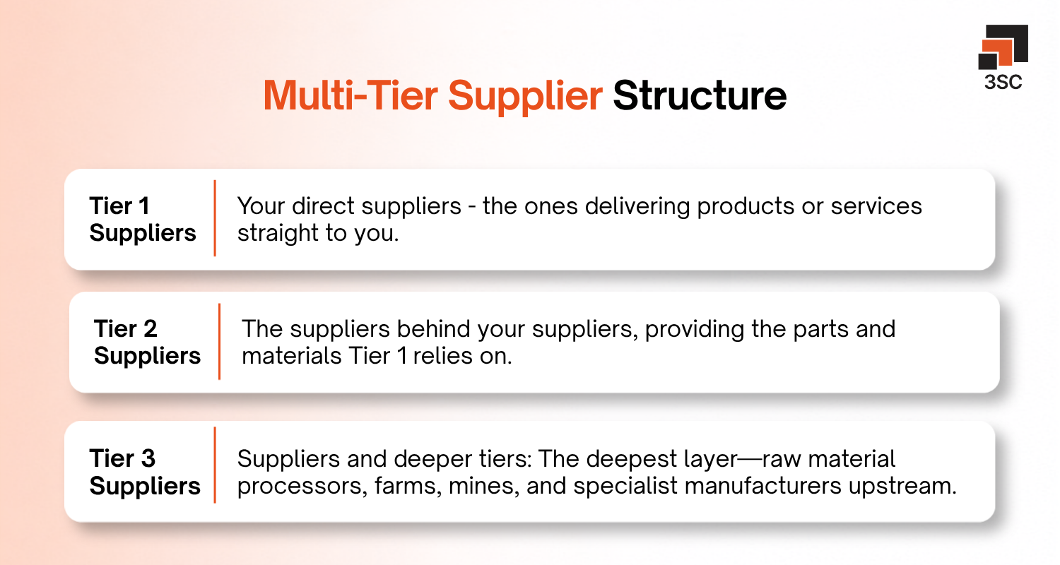 multi tier supplier structure